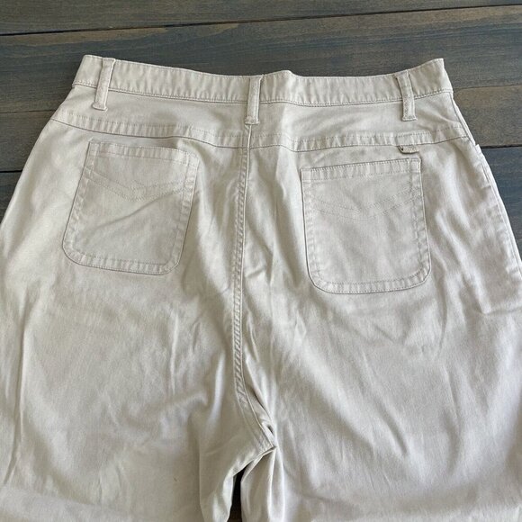 FDJ French Dressing Tan Capri Mid Rise Pants Casual Outdoor Womens Size 14 (J6) - Picture 4 of 7